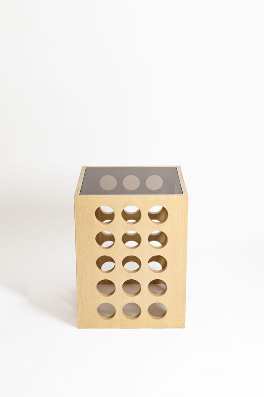 Perforated Cube Side Table